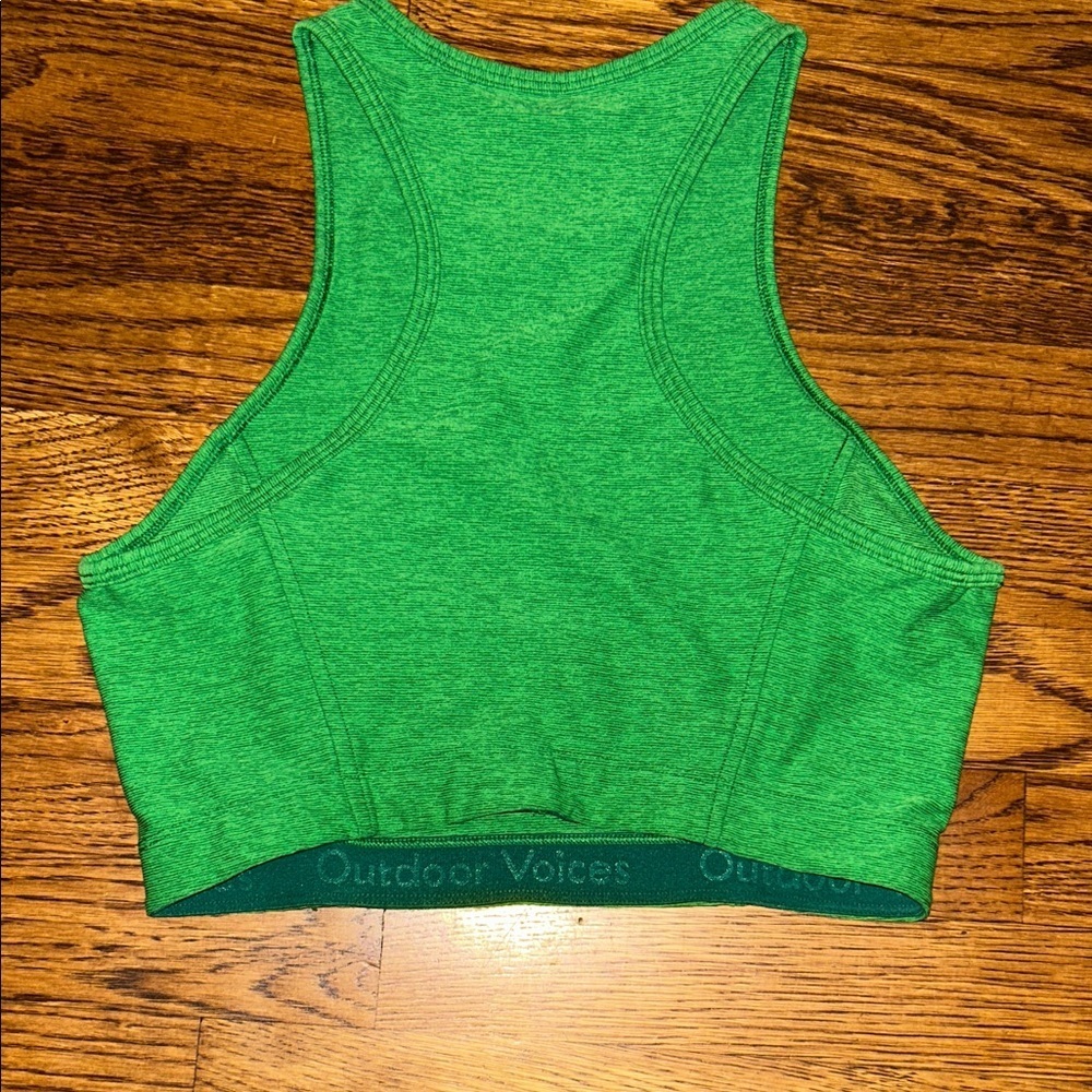 Outdoor Voices Vibrant Green Workout Set 💚 (Top + Leggings) Size Small - Picture 4 of 9